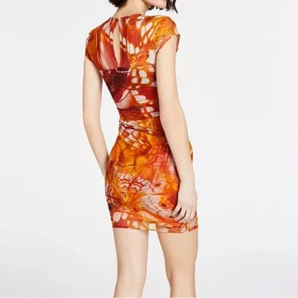 GUESS
Women's Eco Aida Mesh Short Sleeve Dress - Picture 2 of 3